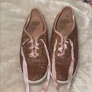 Keds Women's Sparkle Sneakers - Rose Gold‎